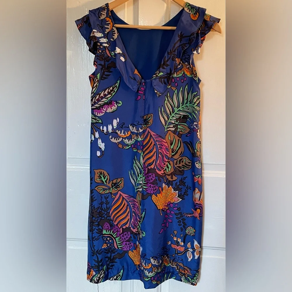 J Crew silk ruffled sheath dress, size 4 - Picture 7 of 7